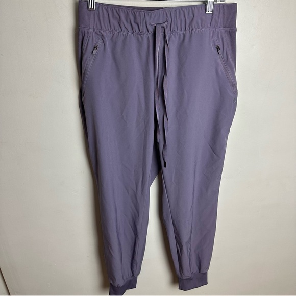 Apana Jogger Women's Size Large Pockets Zippered Running Athleisure Purple Comfy - Picture 1 of 7